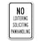 Signmission Safety Sign, 12 in Height, Aluminum, No Solicting - No L Or A-1218 No Solicting - No L Or - alternate 1